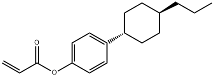 2-丙烯酸 4-(反式-4-丙基环己基)苯基酯 结构式