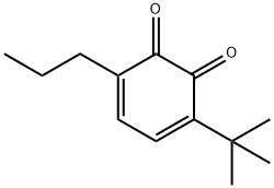 3,5-Cyclohexadiene-1,2-dione, 3-(1,1-dimethylethyl)-6-propyl- (9CI) 结构式