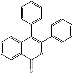 3,4-diphenylisochromen-1-one 结构式