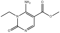 5-Pyrimidinecarboxylicacid,6-amino-1-ethyl-1,2-dihydro-2-oxo-,methylester 结构式