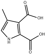 4-Methyl-1H-pyrrole-2,3-dicarboxylic acid 结构式