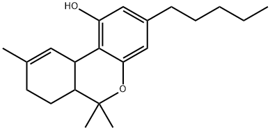 6a,7,8,10a-Tetrahydro-6,6,9-trimethyl-3-pentyl-6H-dibenzo[b,d]pyran-1-ol 结构式
