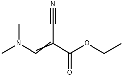 2-氰基-3-(二甲基氨基)丙烯酸乙酯 结构式