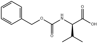 N-苄氧羰基-D-缬氨酸 结构式