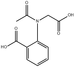 2-[乙酰基(羧甲基)氨基]苯甲酸 结构式
