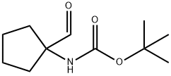 BOC-1-氨基-1-环戊烷甲醛 结构式