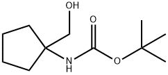 1-BOC-氨基-1-羟基甲基环戊烷 结构式