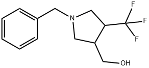 (1-苄基-4-三氟甲基-3-吡咯烷)-甲醇 结构式