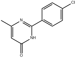 2-(4-Chlorophenyl)-6-methylpyrimidine-4(3H)-one 结构式