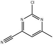 2-氯-6-甲基-4-腈基嘧啶 结构式