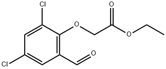 ETHYL 2-(2,4-DICHLORO-6-FORMYLPHENOXY)ACETATE 结构式