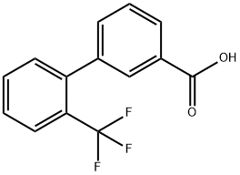 2-(TRIFLUOROMETHYL)BIPHENYL-3-CARBOXYLIC ACID 结构式