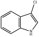 3-氯吲哚 结构式