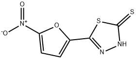 5-(5-硝基-2-呋喃)-1,3,4-噻二唑-2-硫醇 结构式