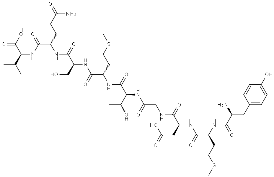 TYR-MET-ASP-GLY-THR-MET-SER-GLN-VAL 结构式