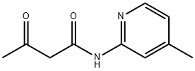 N-(4-甲基-2-吡啶基)-3-氧代丁酰胺 结构式