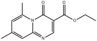 6,8-Dimethyl-4-oxo-4H-pyrido[1,2-a]pyrimidine-3-carboxylic acid ethyl ester 结构式