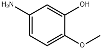 2-甲氧基-5-氨基苯酚 结构式