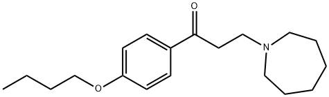1-(4-Butoxyphenyl)-3-(hexahydro-1H-azepin-1-yl)-1-propanone 结构式