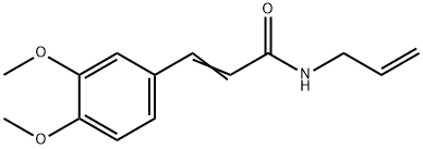 N-Allyl-3-(3,4-dimethoxyphenyl)propenamide 结构式