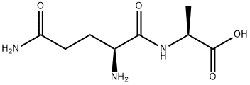L-丙氨酰-L-谷胺酰胺 结构式