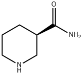 (R)-哌啶-3-甲酰胺 结构式