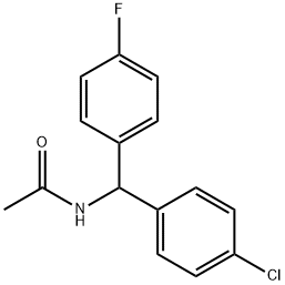 N-[(4-Chlorophenyl)(4-fluorophenyl)Methyl]acetaMide 结构式