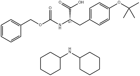 N-苄氧羰基-O-叔丁基-L-酪氨酸二环己胺盐 结构式