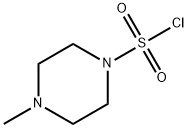 4-甲基-1-哌嗪磺酰氯 结构式