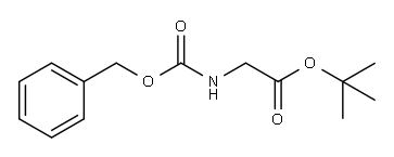 N-(Benzyloxycarbonyl)glycine tert-butyl ester 结构式