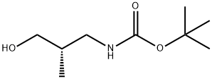 (S)-(3-羟基-2-甲基丙基)氨基甲酸叔丁酯 结构式