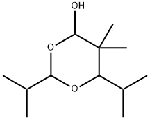 2,6-Diisopropyl-5,5-dimethyl-1,3-dioxan-4-ol 结构式