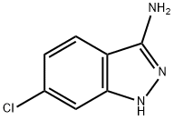 3-氨基-6-氯-1H-吲唑 结构式