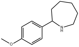 2-(4-甲氧苯基)高哌啶 结构式