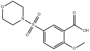2-甲氧基-5-(吗啉-4-磺酰基)-苯甲酸 结构式