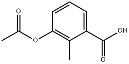 2-甲基-3-乙酰氧基苯甲酸 结构式