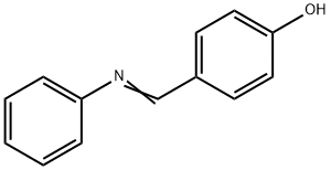 4-((苯基亚氨基)甲基)苯酚 结构式