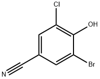 Benzonitrile, 3-broMo-5-chloro-4-hydroxy- 结构式