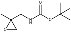 ((2-甲基环氧乙烷-2-基)甲基)氨基甲酸叔丁酯 结构式