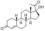 17a-羟基-19-去甲-17a-孕甾-4-烯-3,20-二酮 结构式