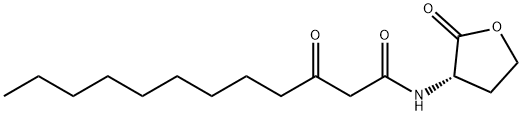 3-氧代-N-[(3S)-四氢-2-氧代-3-呋喃基]十二酰胺 结构式