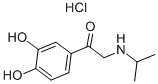 3',4'-二羟基-ALPHA-(异丙基氨基)苯乙酮盐酸盐 结构式