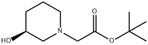 3S-(3-Hydroxy-piperidin-1-yl)-acetic acid tert-butyl ester 结构式