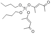 双乙酸乙酯化二正丁氧基化钛 结构式