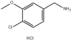 (4-氯-3-甲氧基苯基)甲胺盐酸盐 结构式