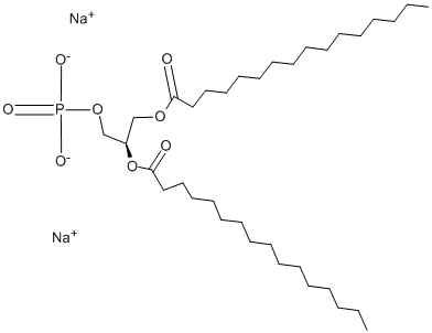 1,2-二棕榈酰-SN-甘油-3- 磷酸钠盐 结构式