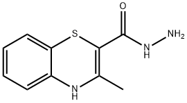 3-METHYL-1,4(4H)-BENZOTHIAZINE-2-CARBOXYLIC ACID HYDRAZIDE 结构式