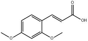反-2,4-二甲氧基肉桂酸 结构式