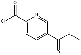 3-Pyridinecarboxylicacid,6-(chlorocarbonyl)-,methylester(9CI) 结构式