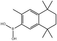 3,5,5,8,8-五甲基-5,6,7,8-四氢萘-2-硼酸 结构式